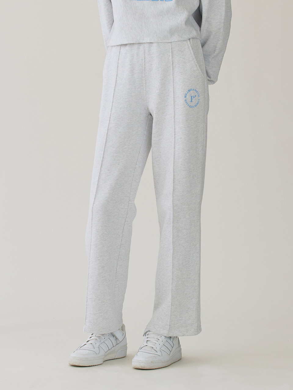 HAPPINESS COTTON PANTS LIGHT GRAY