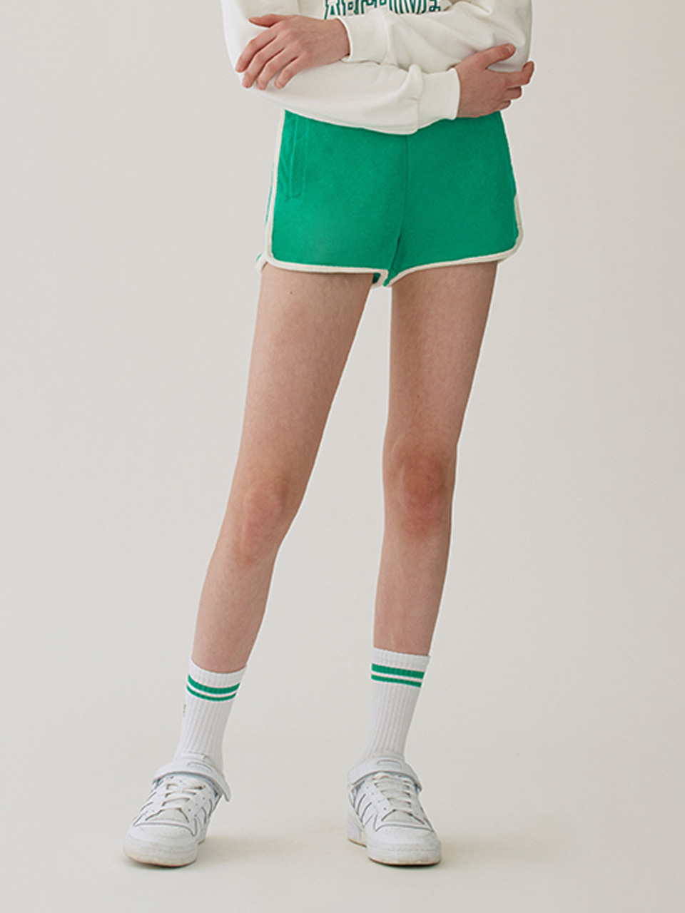 TERRY SHORT PANTS GREEN