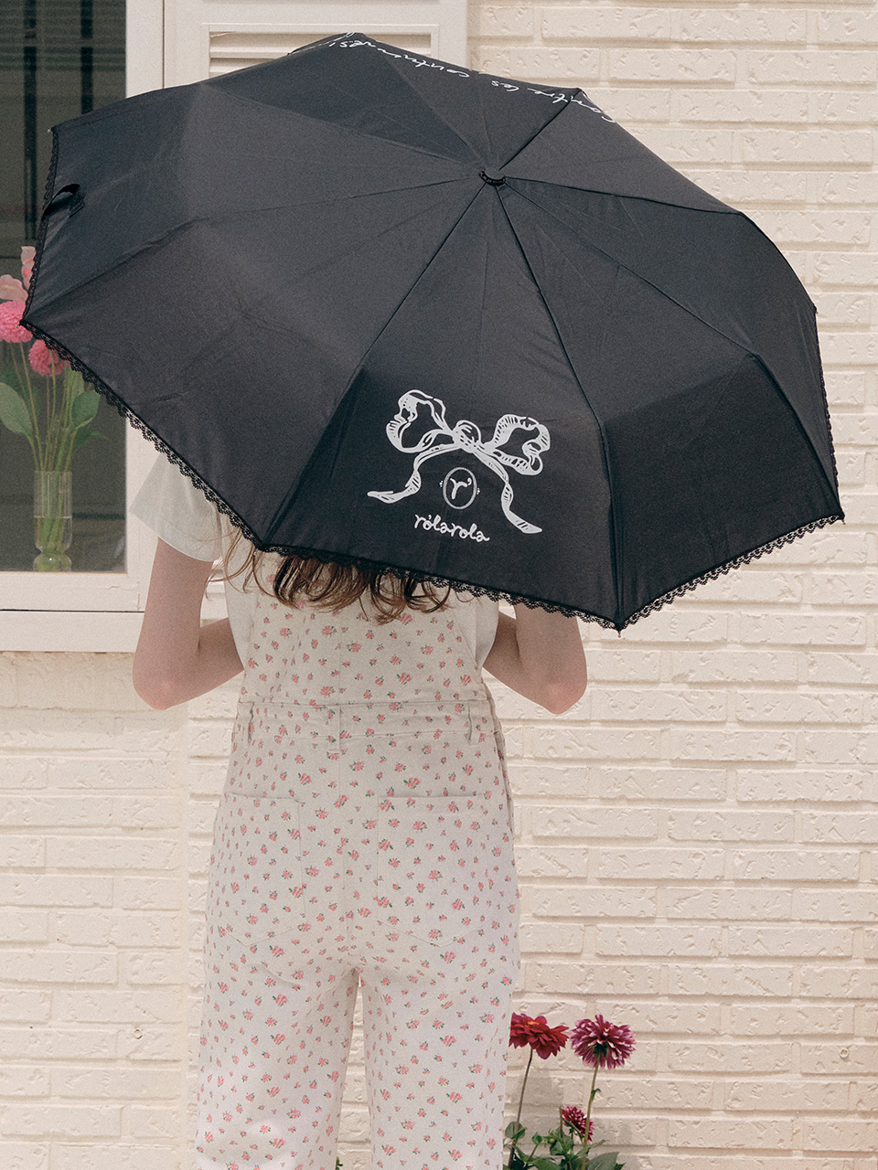 RIBBON UMBRELLA BLACK