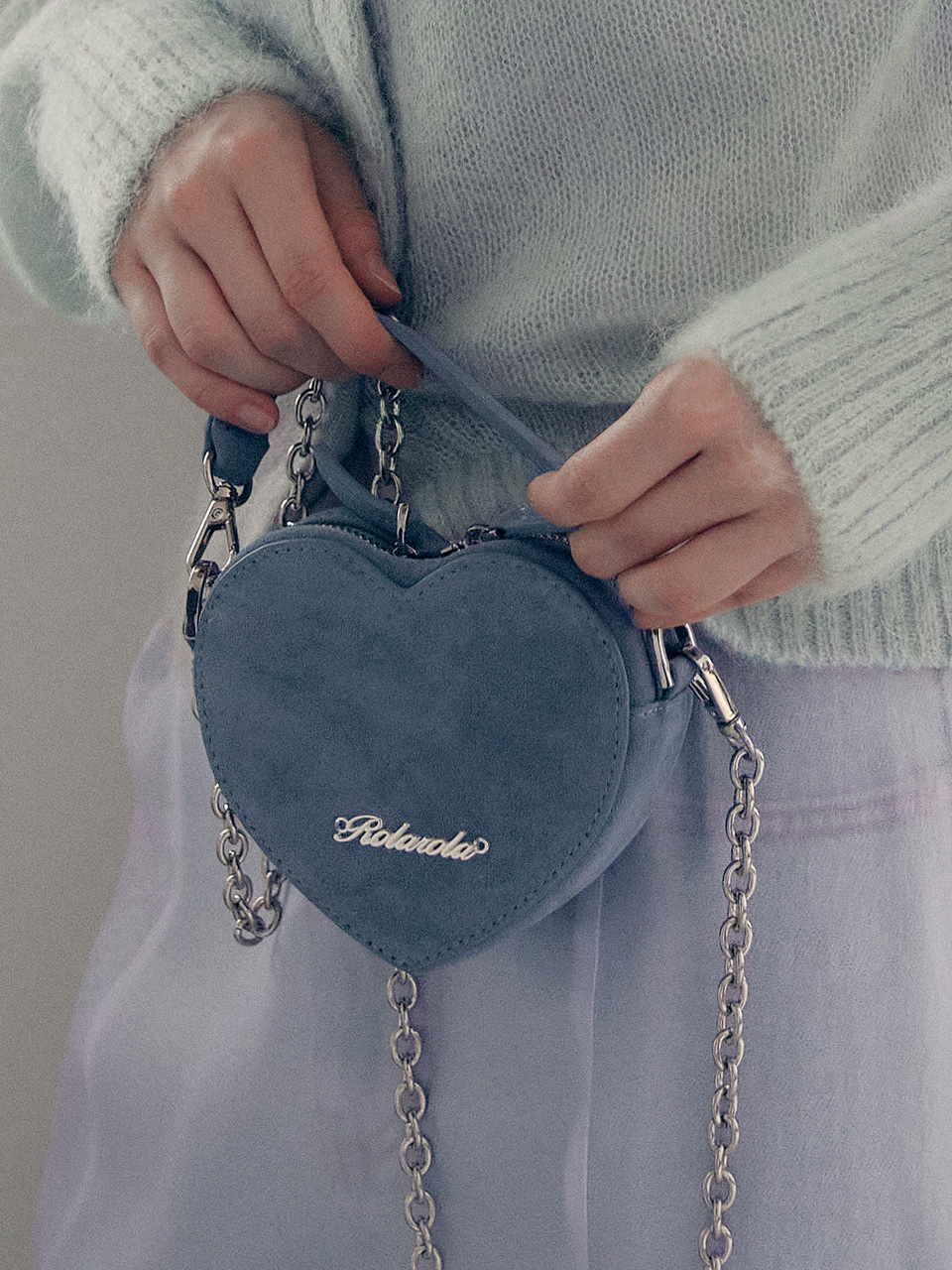 ROLA HEART MINI BAG BLUE