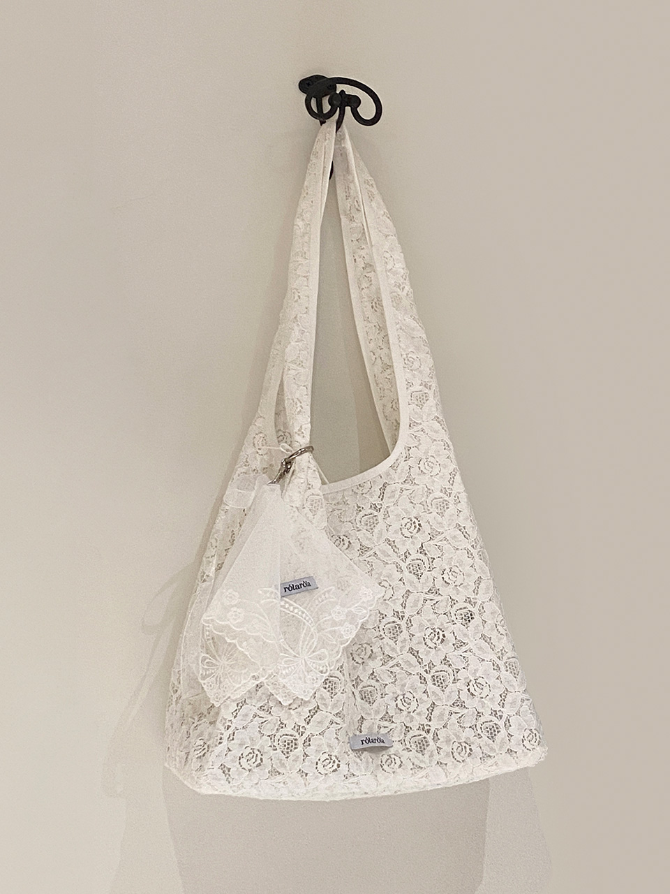 LACE ECO BAG WHITE